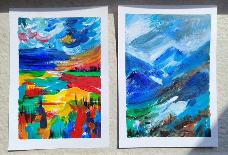 Hot summer and mountain peace, Painting Nerina Ćilerdžić