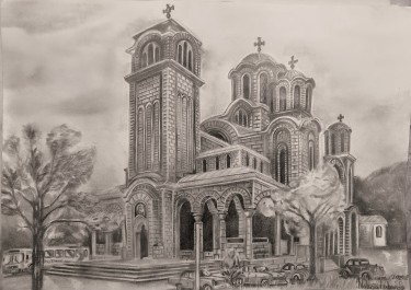 Saint Marks Church in Belgrade, Drawing Nataša  Lubarda