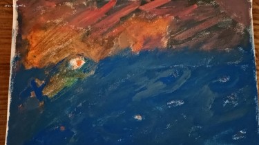 Ocean pollution, Painting Dejan Nestorov