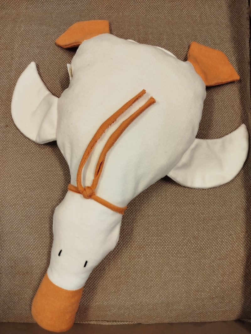 Duck Vera – pillow  toy, Handicraft Milena Ivković