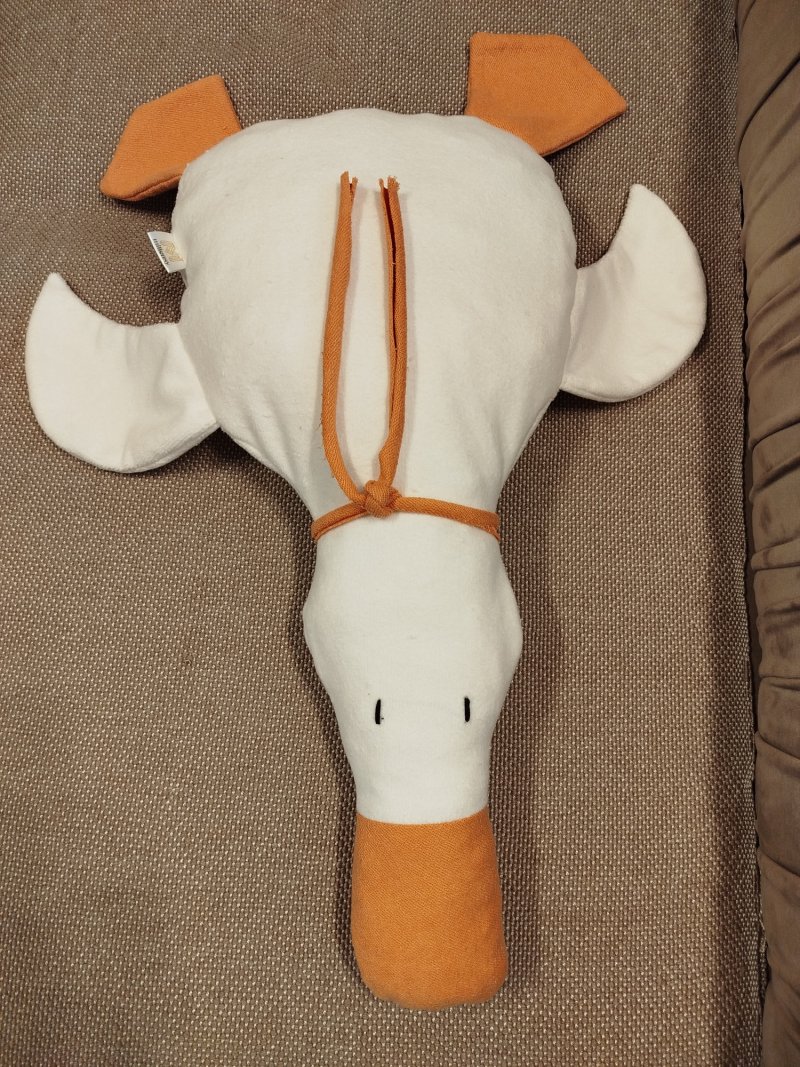 Duck Vera – pillow  toy, Handicraft Milena Ivković