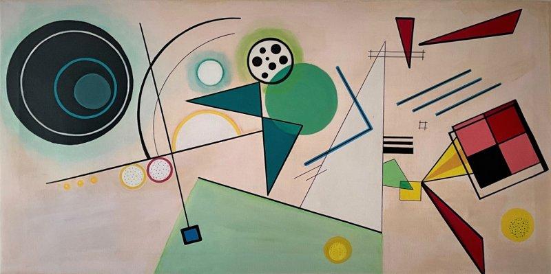 Composition VIII by Wassily Kandinsky, Painting Zorica Mihajlović