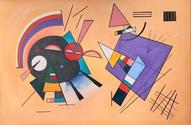 Black and Violet Wassily Kandinsky, Painting Zorica Mihajlović