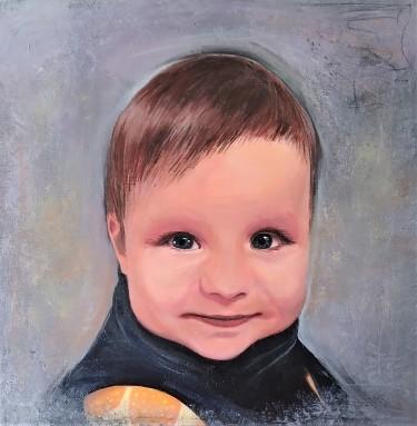 Young gentleman, Painting Zorica Mihajlović