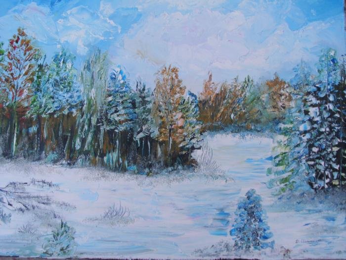 Winter, Painting Stankovic Dragoslava Dragica
