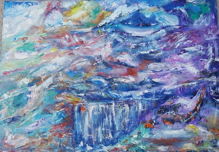 autumn landscape, Painting Stankovic Dragoslava Dragica