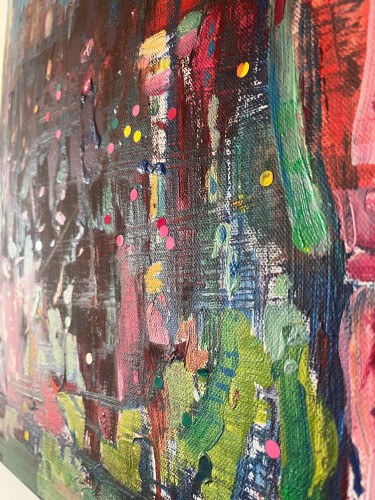 A colorful lie scattered about, Painting Katarina Tomic
