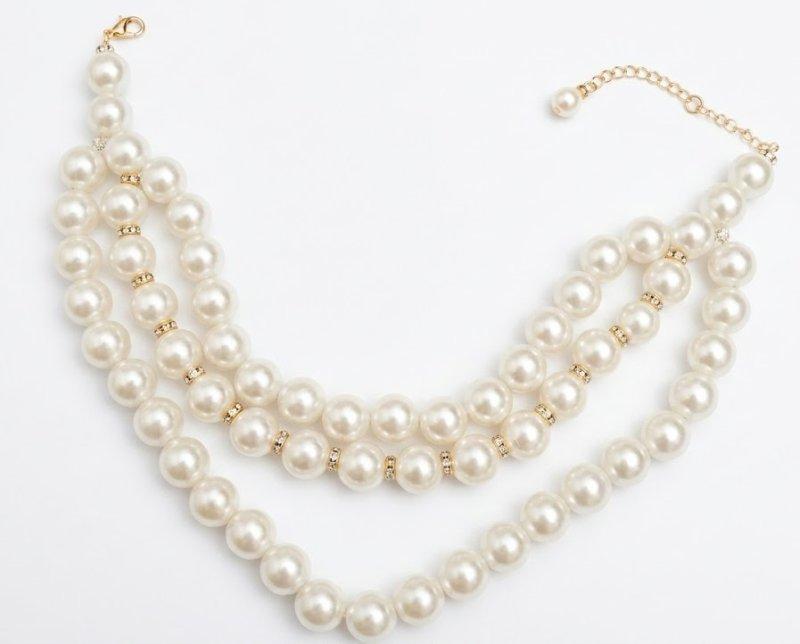 Handmade pearl necklace, Handicraft Maja D