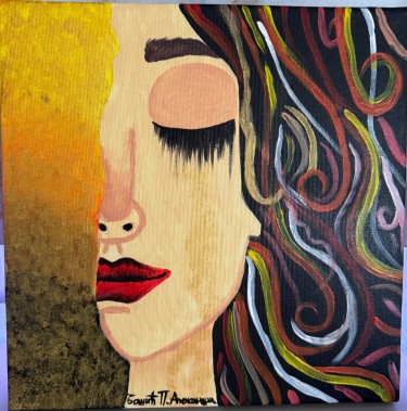 Crying woman, Painting Aleksandra Bašić Palković