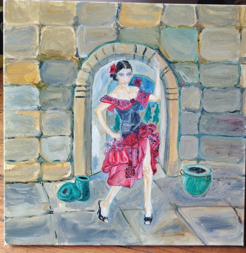 Through time, Painting Petar Tepavčević