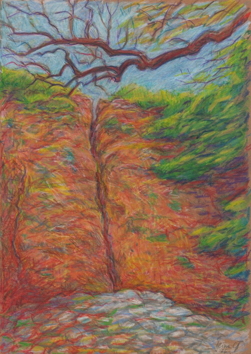 The Walls of Smederevo Fortress, Drawing Alina Gadomski Todorović