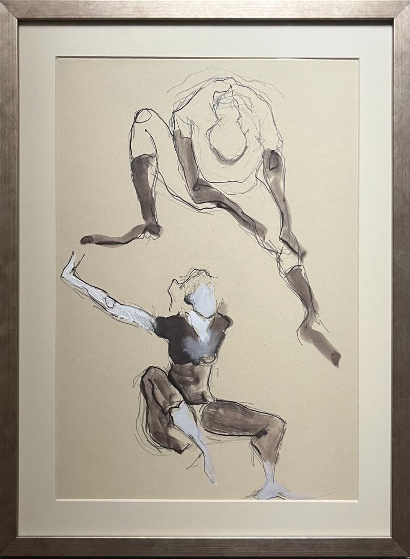 Study of movement, Painting Aleksandra  Mišević