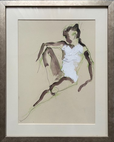 The outline of thought between the lines, Painting Aleksandra  Mišević