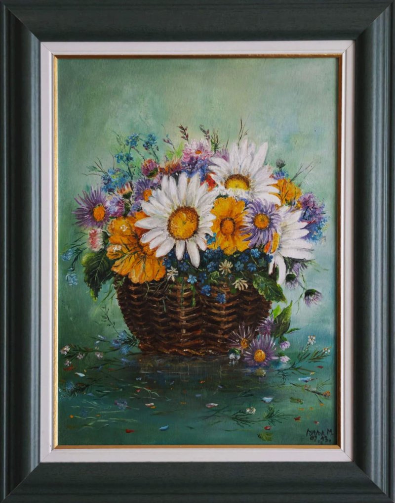 Flowers in a basket