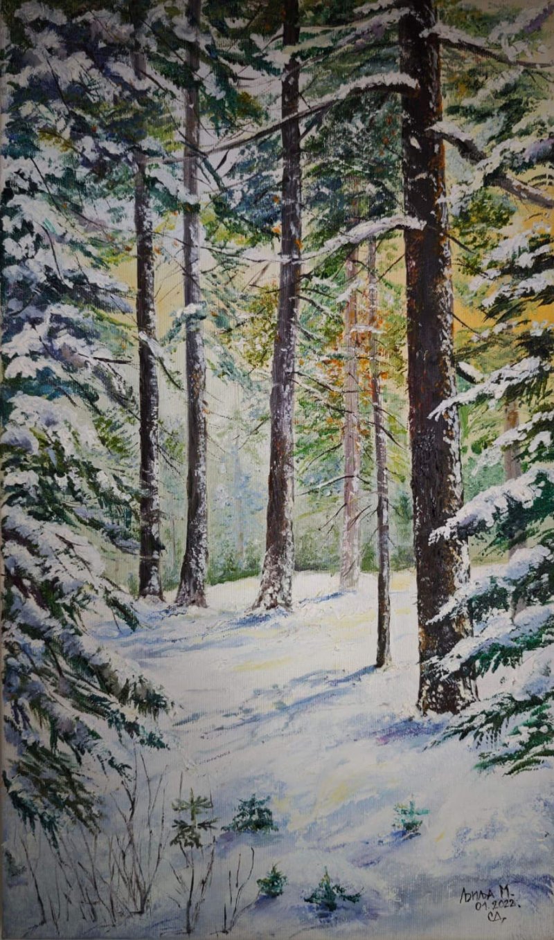 The glow of a winter day