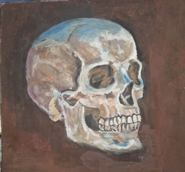 Skull, Painting Jovana Milosavljević