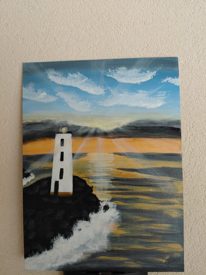 Lighthouse, Painting Maja Pajic