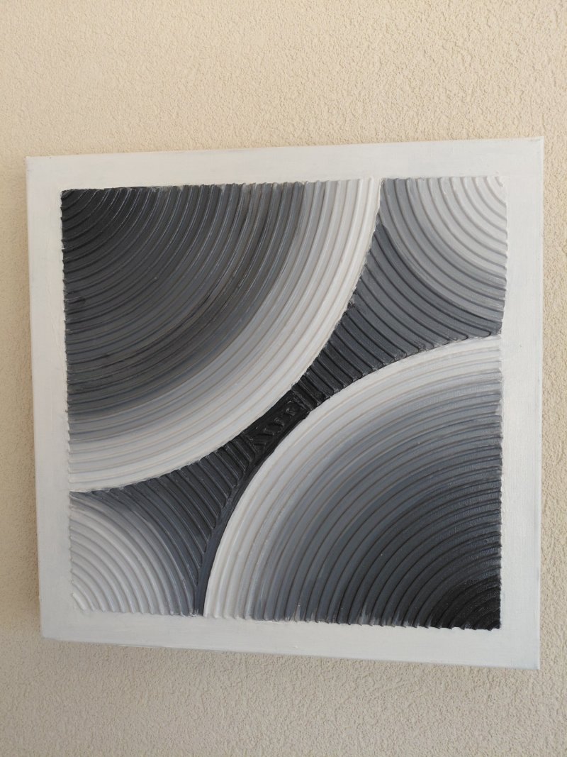 3D relief, Painting Maja Pajic