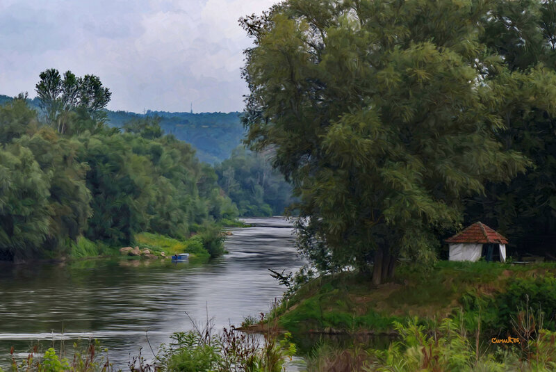 At the confluence of the two Morava rivers
