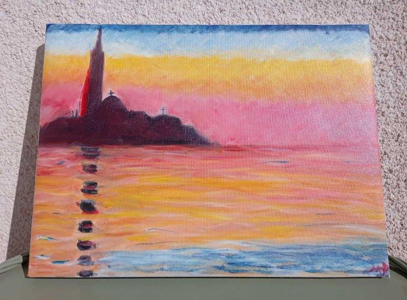 Rose Sunset in Venice