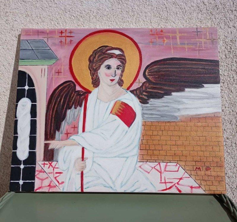 White Angel, Painting SOPHIA ART- International Humanitarian Art