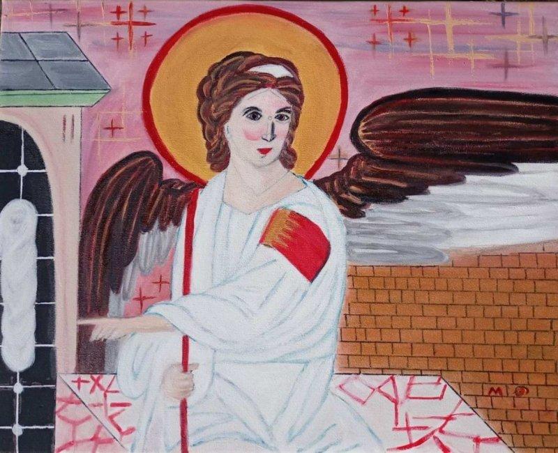 White Angel, Painting SOPHIA ART- International Humanitarian Art