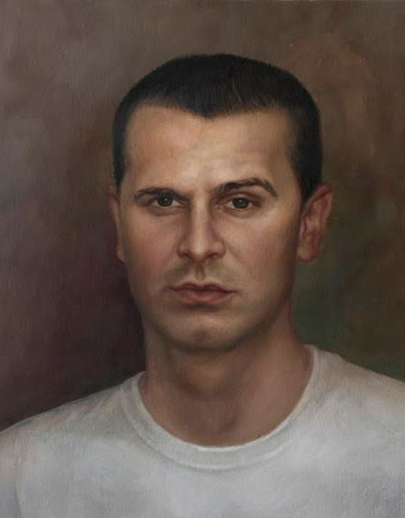 Portrait of brother, Painting Knezevic Marija