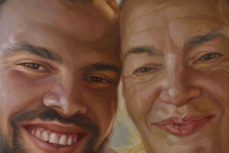 Mother and son, Painting Knezevic Marija