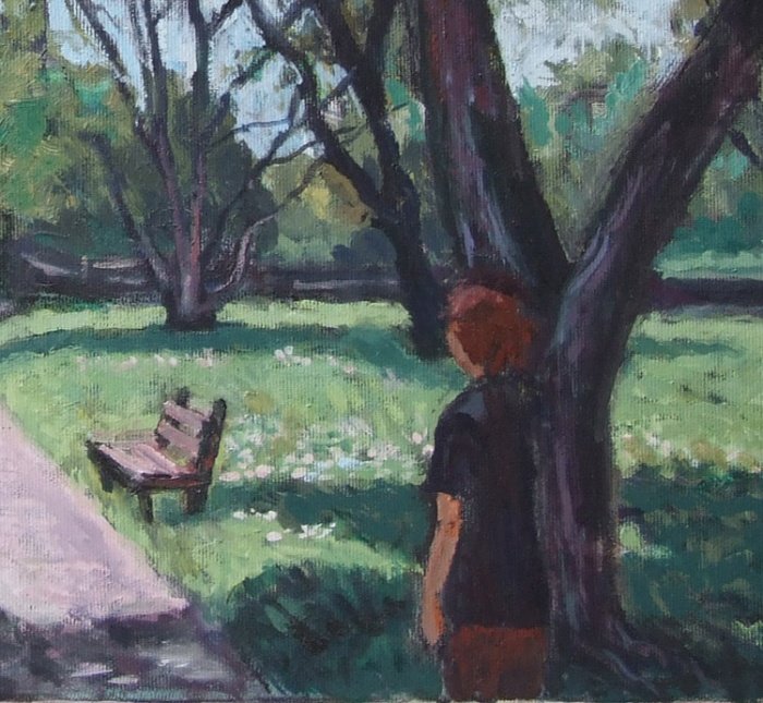 Belgrade, Kalemegdan Park, Painting Stojović Zoran