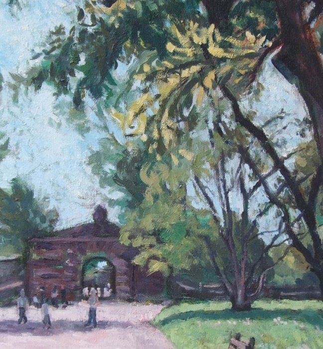 Belgrade, Kalemegdan Park, Painting Stojović Zoran