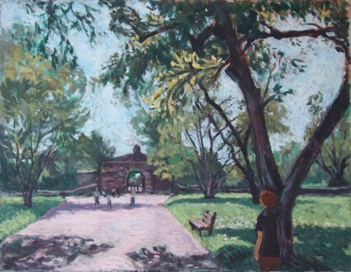 Belgrade, Kalemegdan Park, Painting Stojović Zoran
