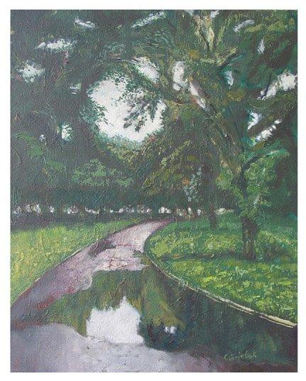 After rain, Painting Stojović Zoran