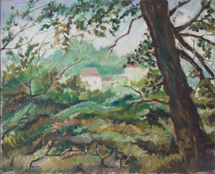 Mljet, village Govedjari, Painting Stojović Zoran