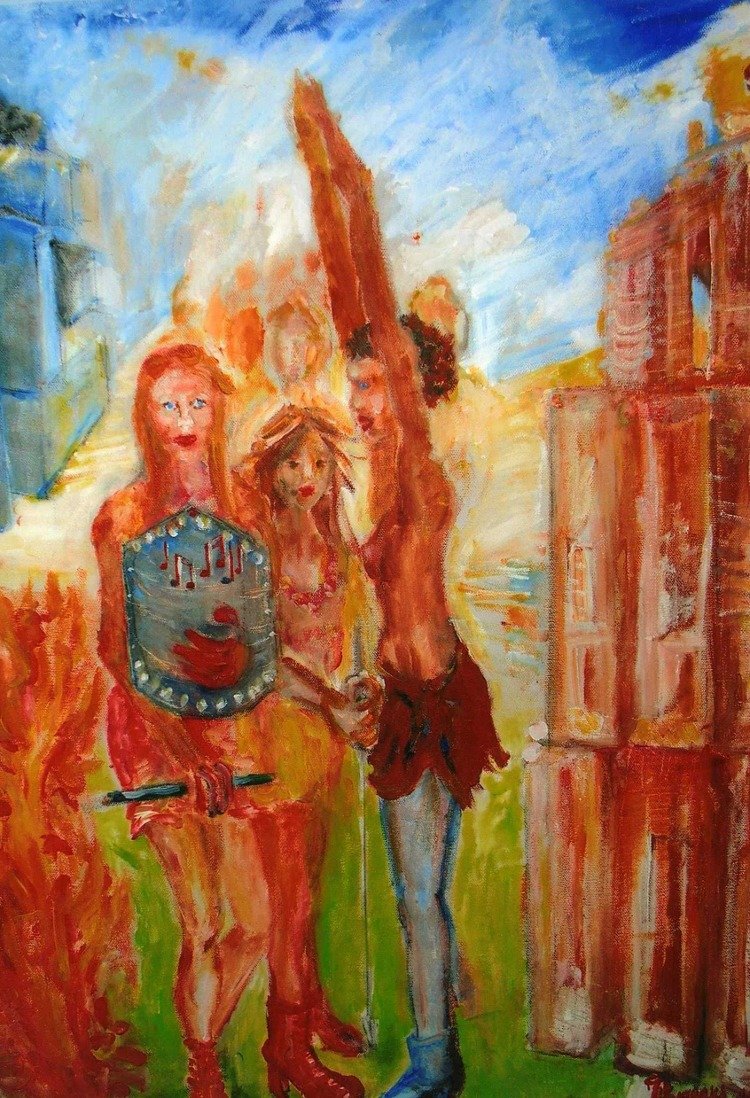 Muzičarke ratnice, Painting Z&amp;Z galerija