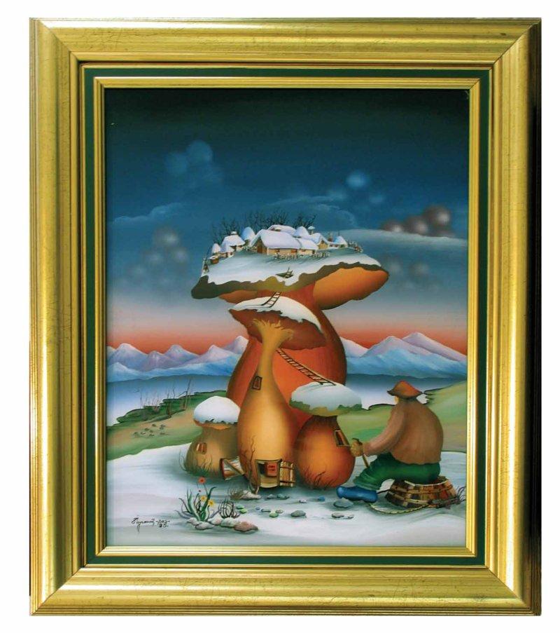 Mushrooms, Painting Stojanovic Srba Bos