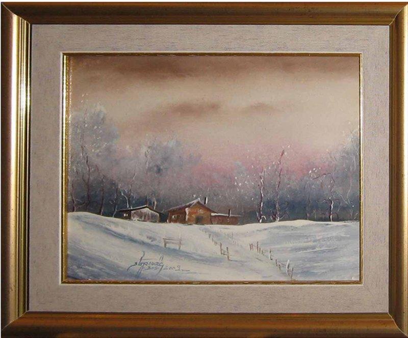 Winter, Painting Stojanovic Srba Bos