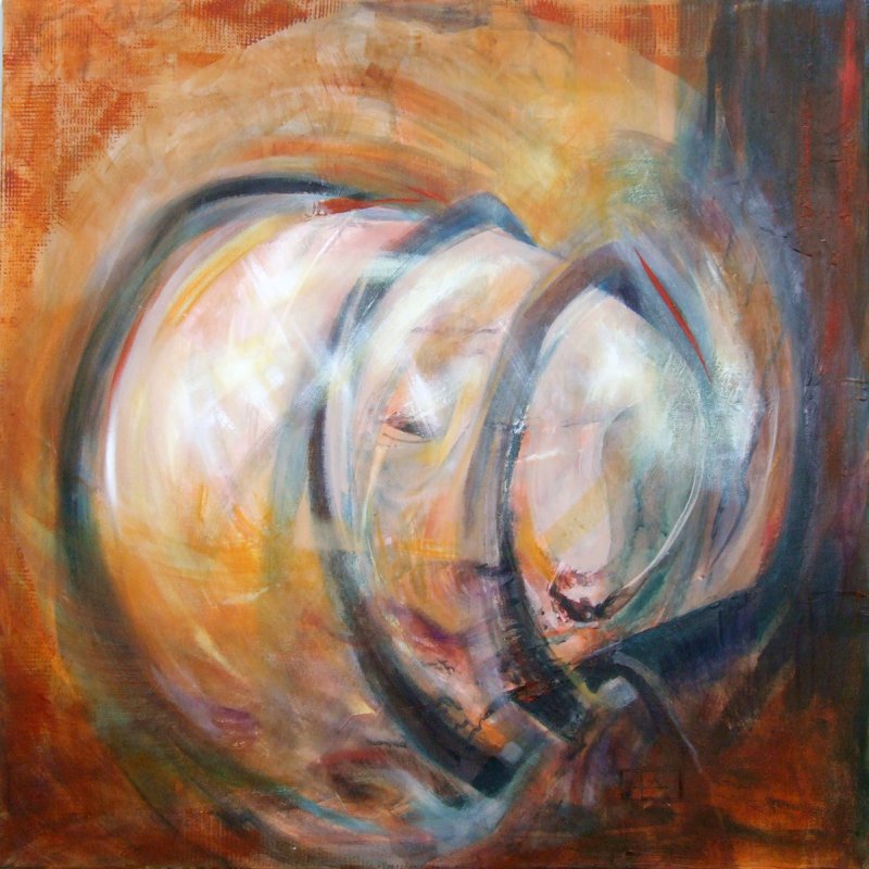 Communication withaut a word, Painting Dimitrijević Jadranka