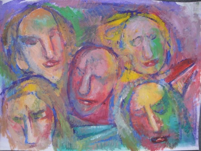 Group portrait, Painting Beara Đorđe