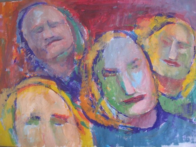 Group portrait 6, Painting Beara Đorđe