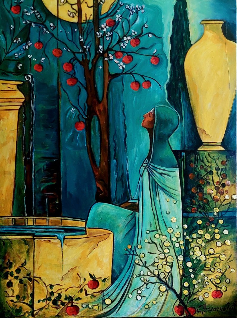 Tihovanje, Painting Velickovic Snezana