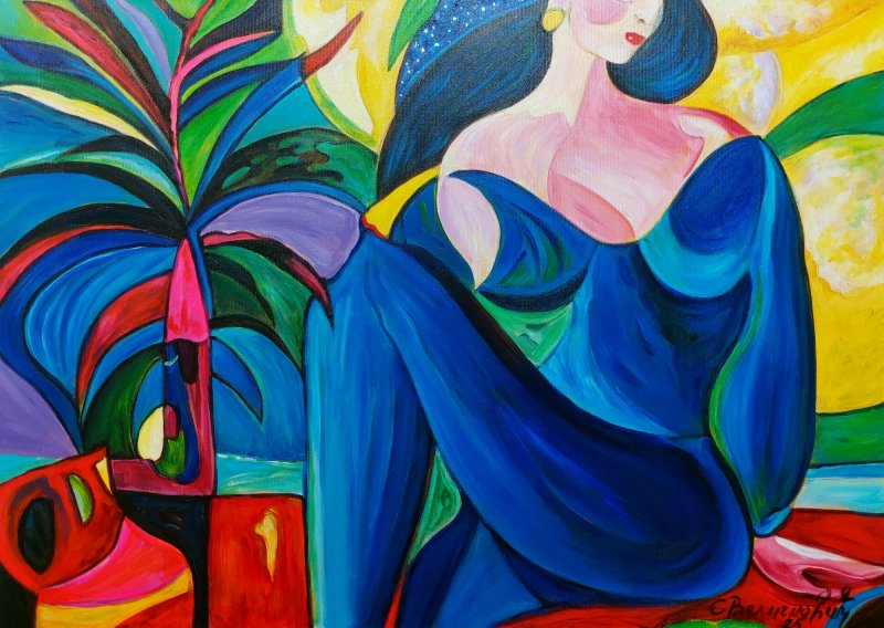 Plavi dan, Painting Velickovic Snezana