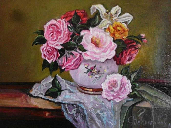 ,, Royal Bouquet``, Painting Velickovic Snezana