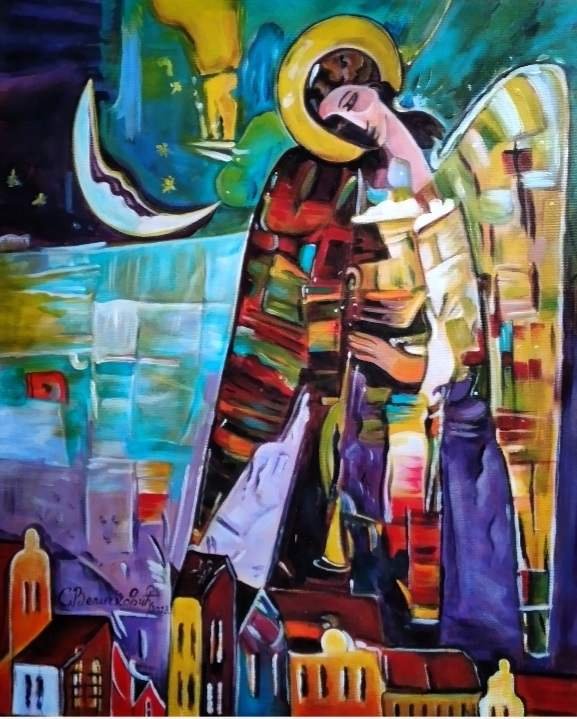Angel, Painting Velickovic Snezana