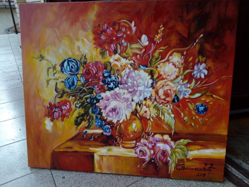 Raspevani biket, Painting Velickovic Snezana