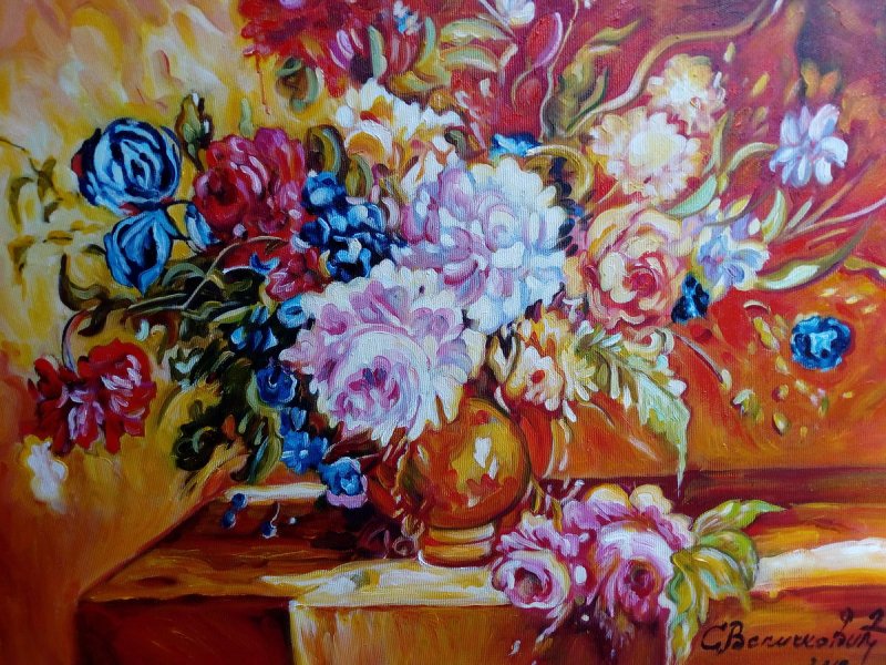 Raspevani biket, Painting Velickovic Snezana