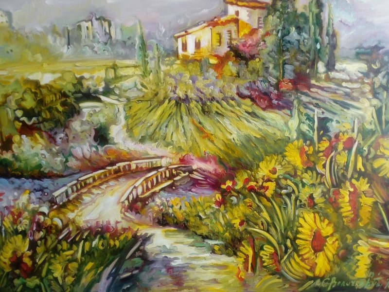 Toscana, Painting Velickovic Snezana