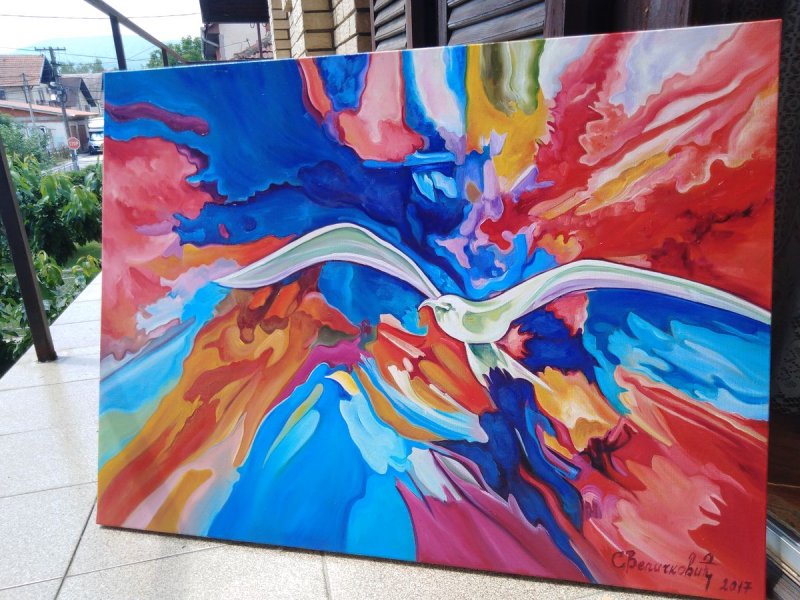 Nebesja ptica, Painting Velickovic Snezana