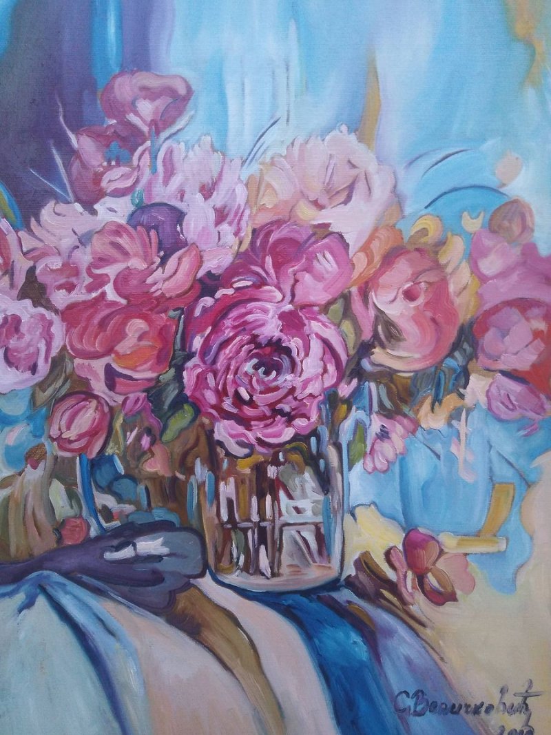 Praznicni buket, Painting Velickovic Snezana