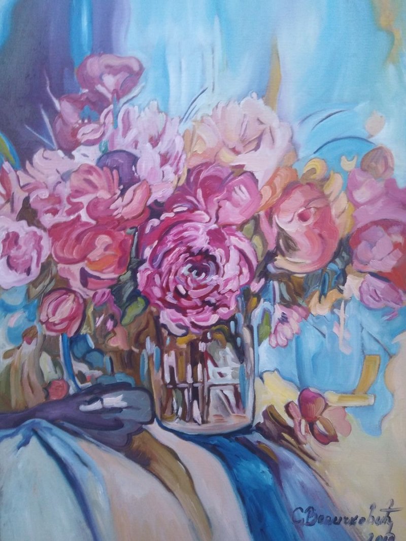 Praznicni buket, Painting Velickovic Snezana