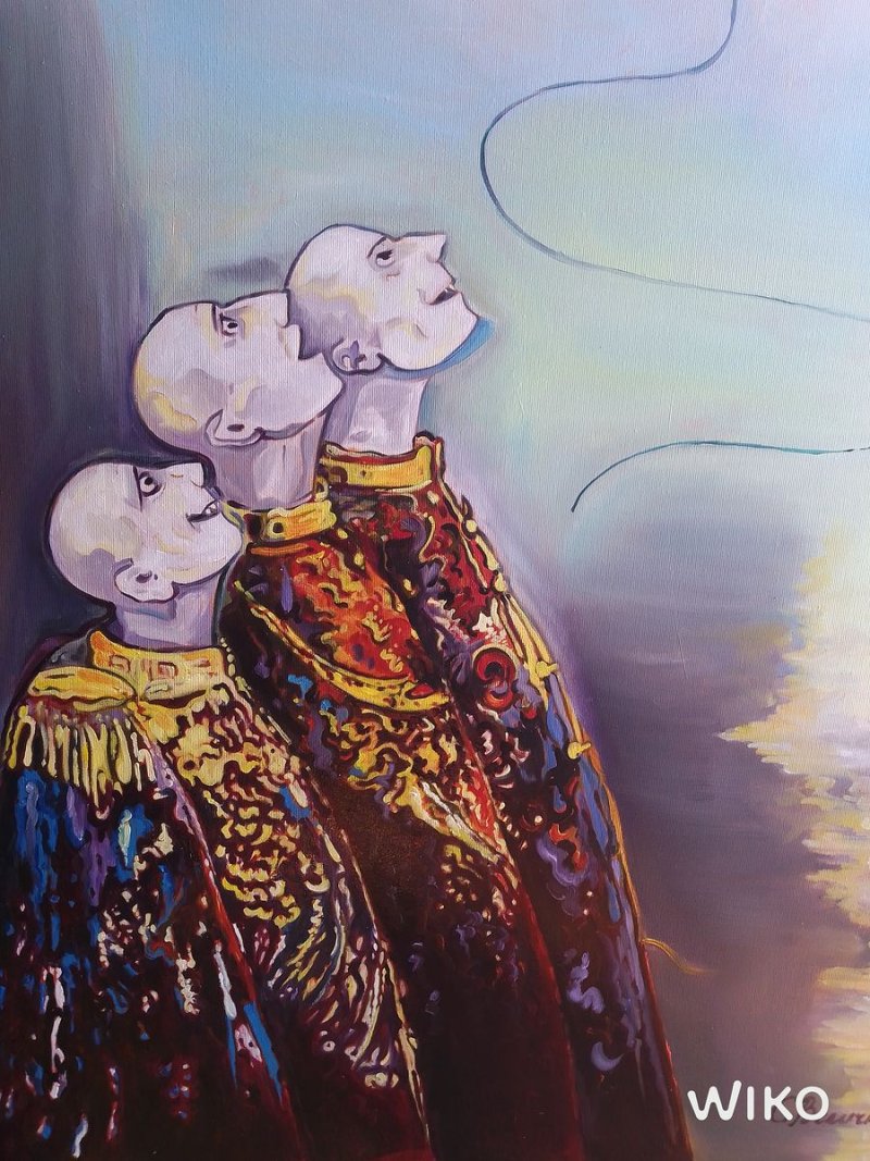 Cirkus Korona,reakcija na COVID 19, Painting Velickovic Snezana